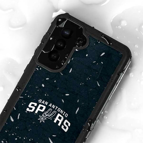 NBA San Antonio Spurs Distressed Galaxy S24 Waterproof Case